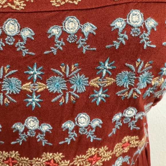 Natural Life - Hannah‎ Embroidered Sleeveless Flare Leg Jumpsuit - Picture 6 of 9